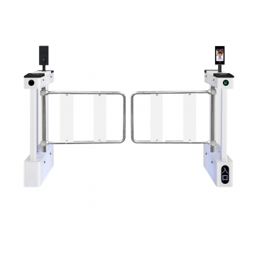 單通道【人臉識別進(jìn)+人臉識別出】不銹鋼加寬擺臂