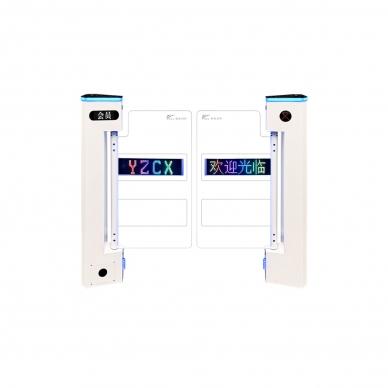 三角立式擺閘【單通道】含顯示屏