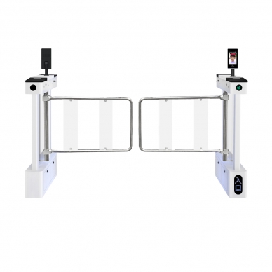 單通道【人臉識(shí)別進(jìn)+人臉識(shí)別出】不銹鋼加寬擺臂