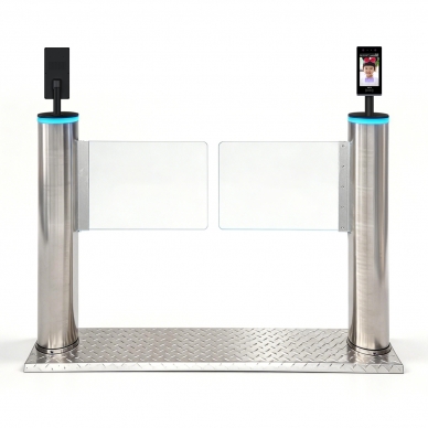 單通道【人臉識(shí)別進(jìn)+人臉識(shí)別出】含地臺(tái)