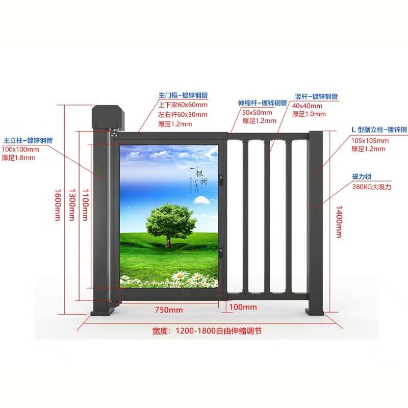 電動廣告門(圖1)